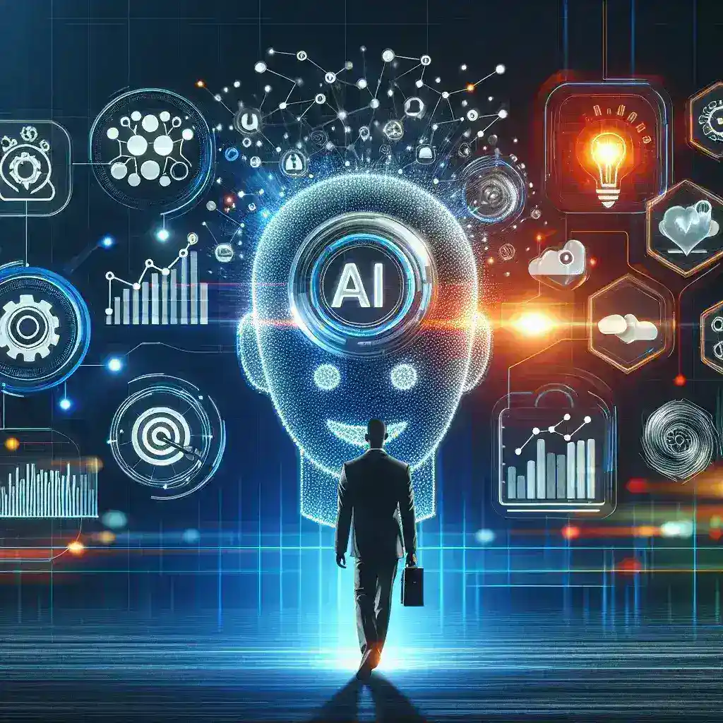 "Imagen que ilustra herramientas innovadoras de inteligencia artificial para la gestión de alertas en monitoreo empresarial, destacando su impacto en la optimización y la eficiencia operativa."